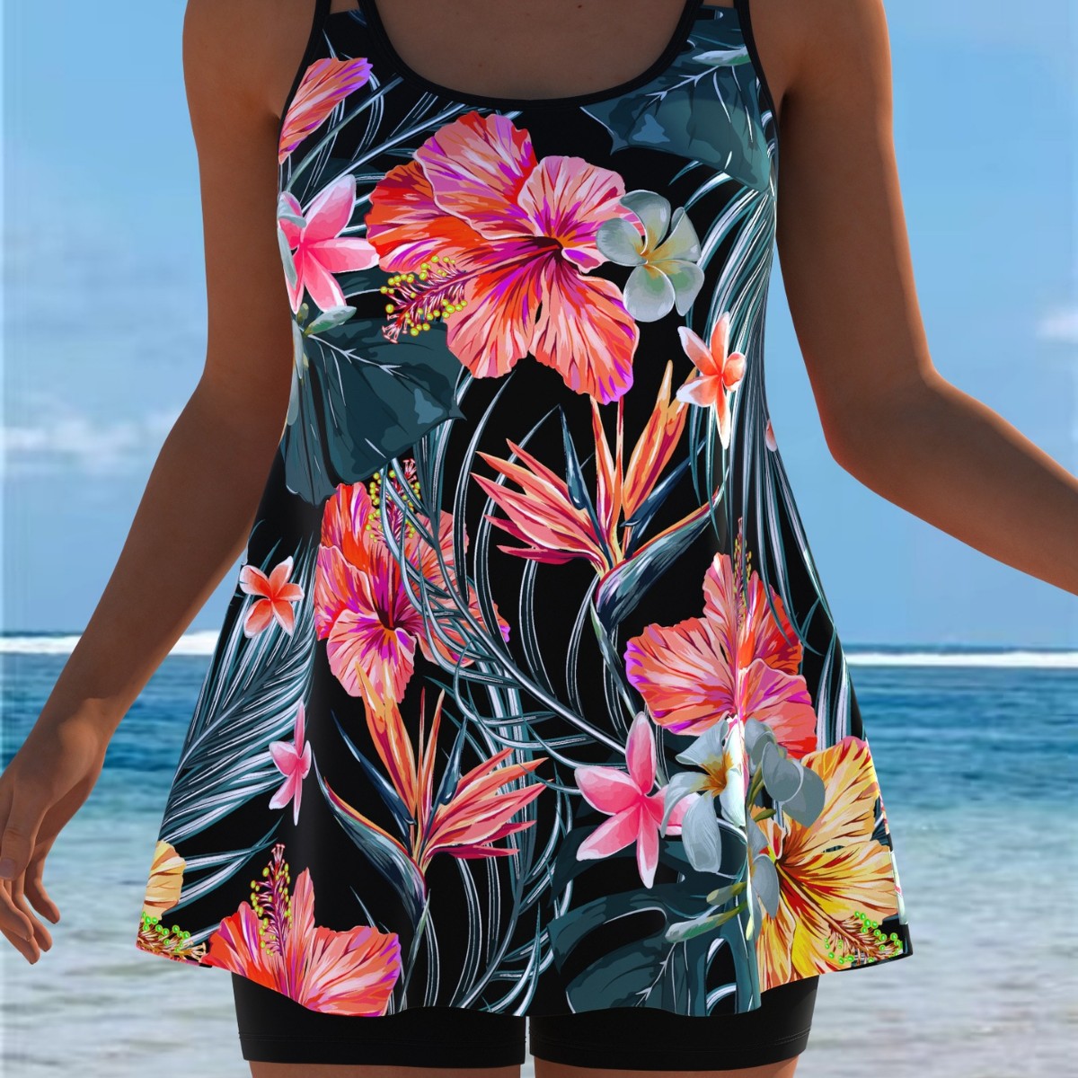 Novo Conjunto de Tankini, Roup - Swimwear avaliação e preço