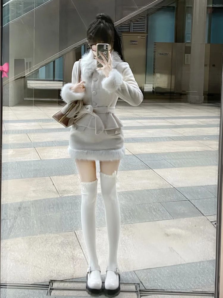 Conjunto Elegante Coreano de 2 - Skirts avaliação e preço