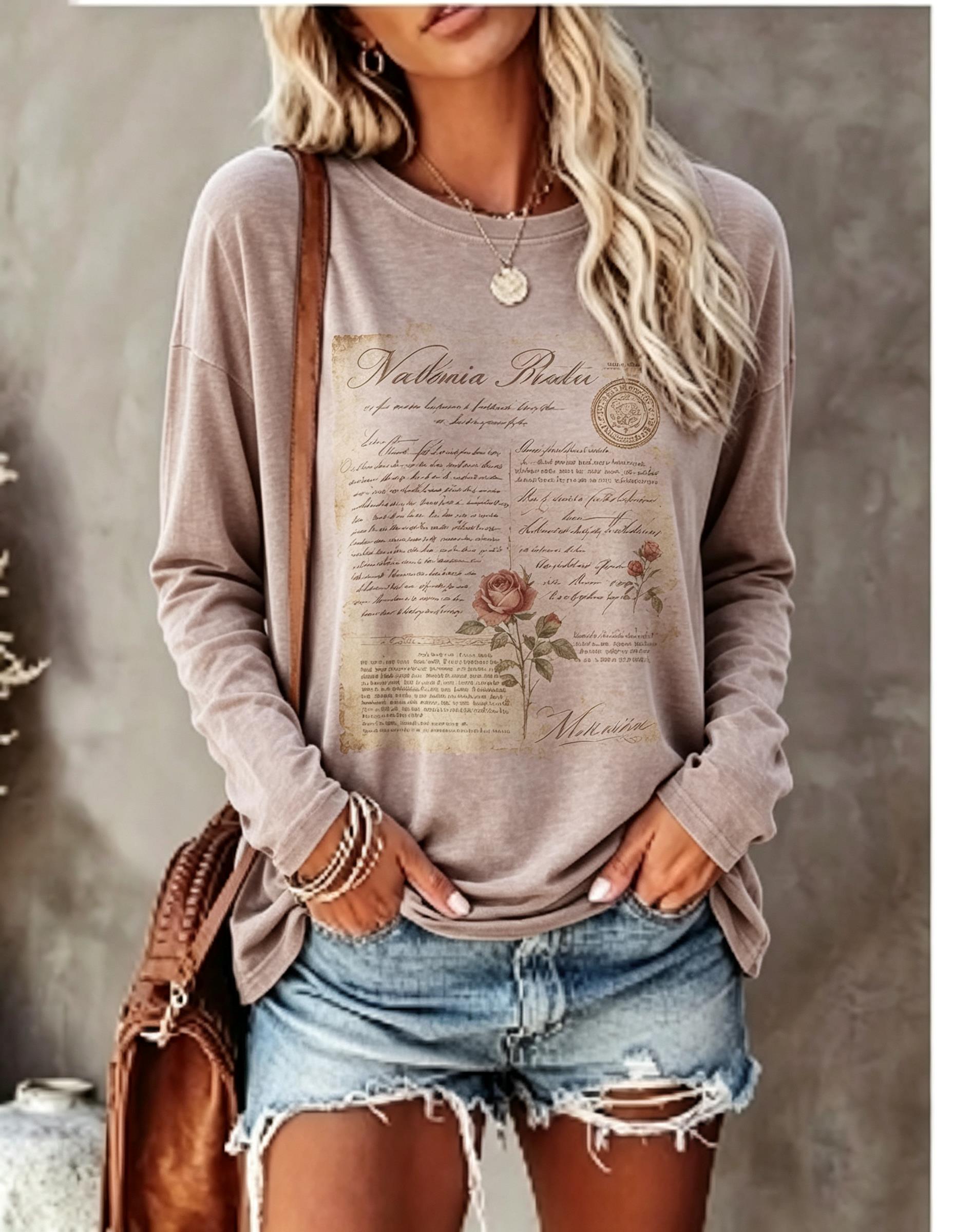 Camiseta de manga comprida par - Blouses avaliação e preço
